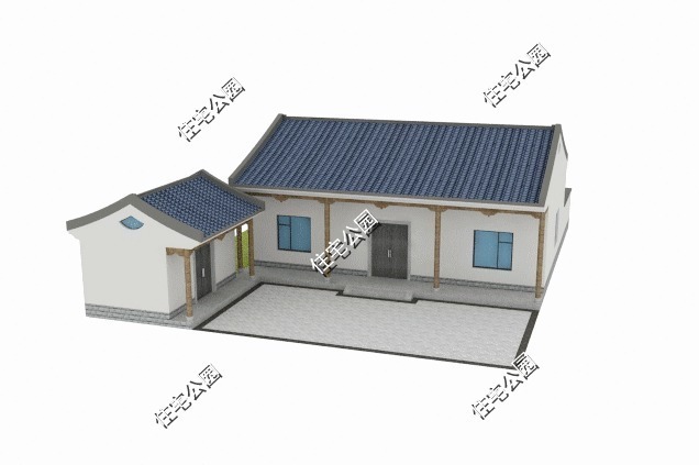 盖房|农村盖房，有个副房就是实用，18×22米一层养老户型推荐