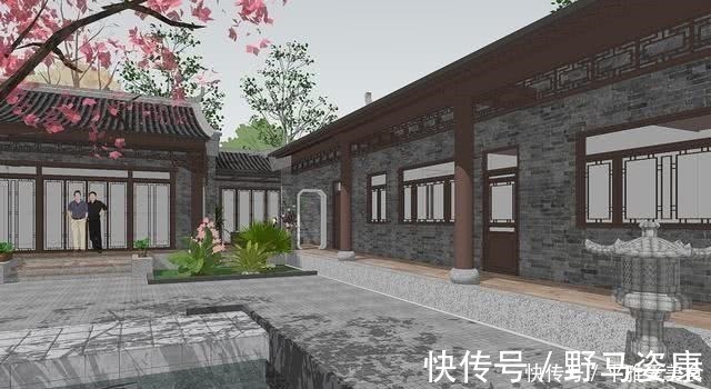 游廊|他花了69万,在村里建造了一座四合院,完工后,邻居都羡慕了