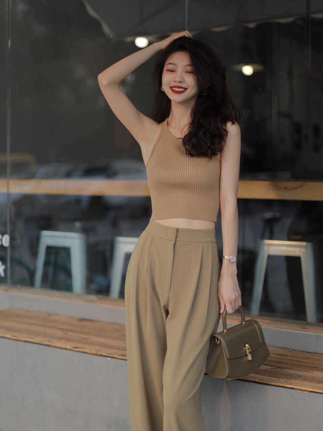 穿搭|3、40岁这样穿很高级,短袖搭配阔腿裤显高显瘦,减龄又洋气