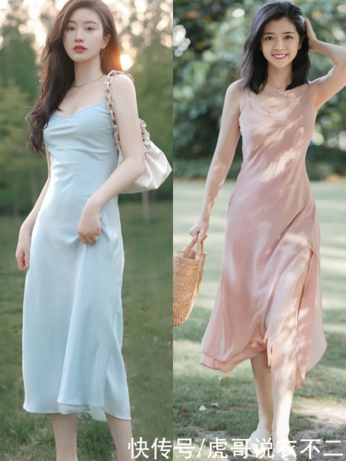 Slip dress才是初夏的“真香”单品，优雅有女人味，时髦精都在穿