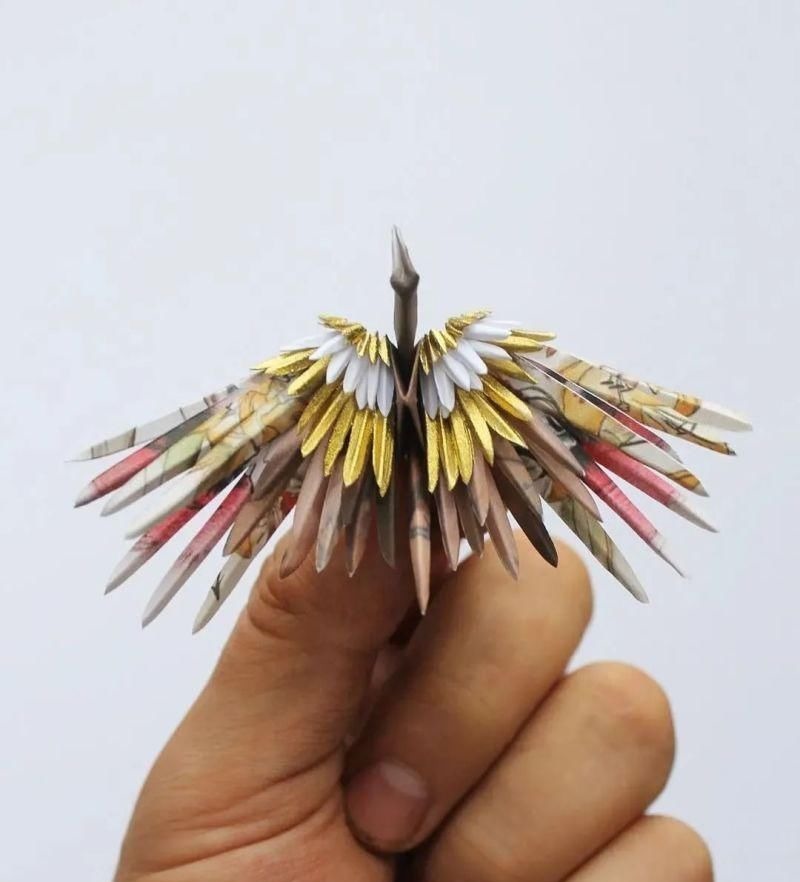 灵感$抑郁小哥把一只2毛钱的千纸鹤折成了我买不起的样子,不但病好了还年入百万