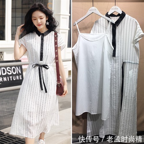 连衣裙 收腰的款式就可以展现出自己曼妙的身材。