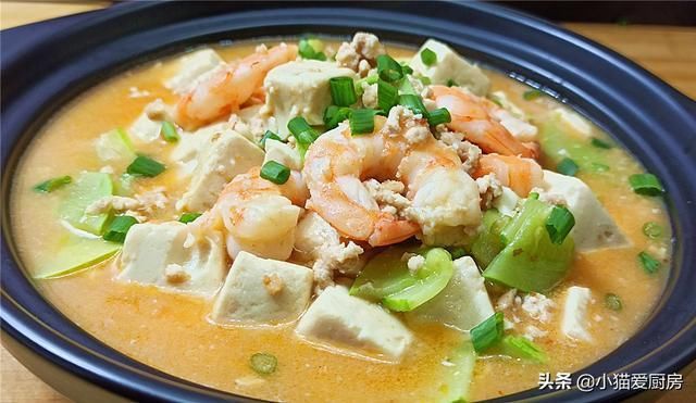 生长发育|教你一个虾味肉末豆腐的做法，成菜口感滑嫩，鲜香好吃又下饭