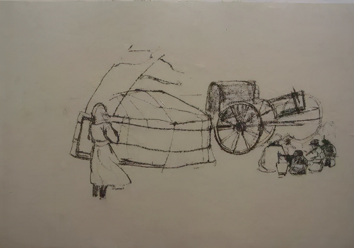 画稿!吴作人吴老先生画稿