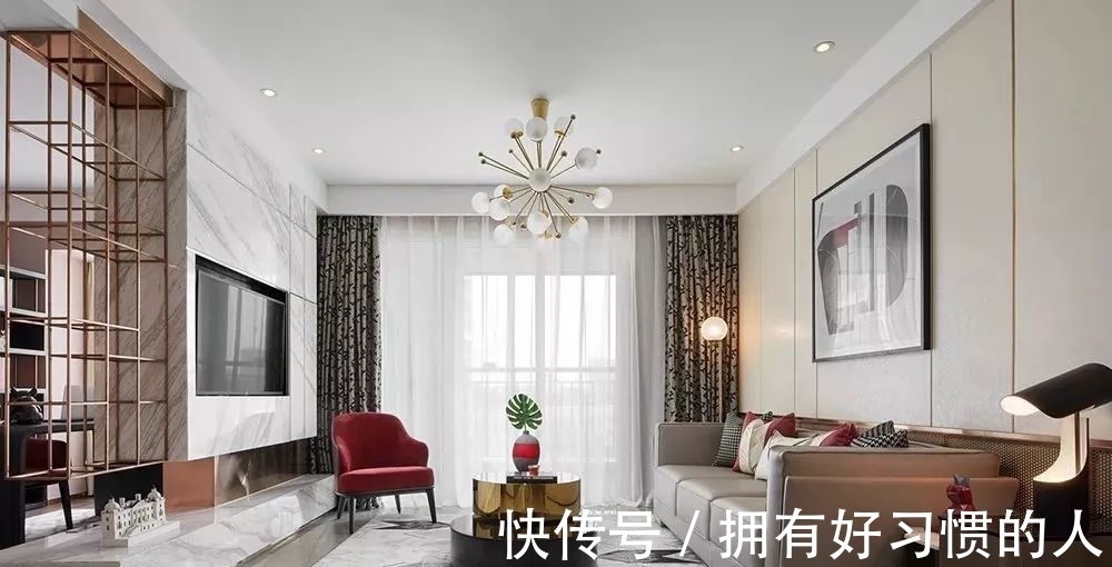 轻奢|客厅别再乱装了,如今流行轻奢风,精致漂亮上档次,太羡慕!