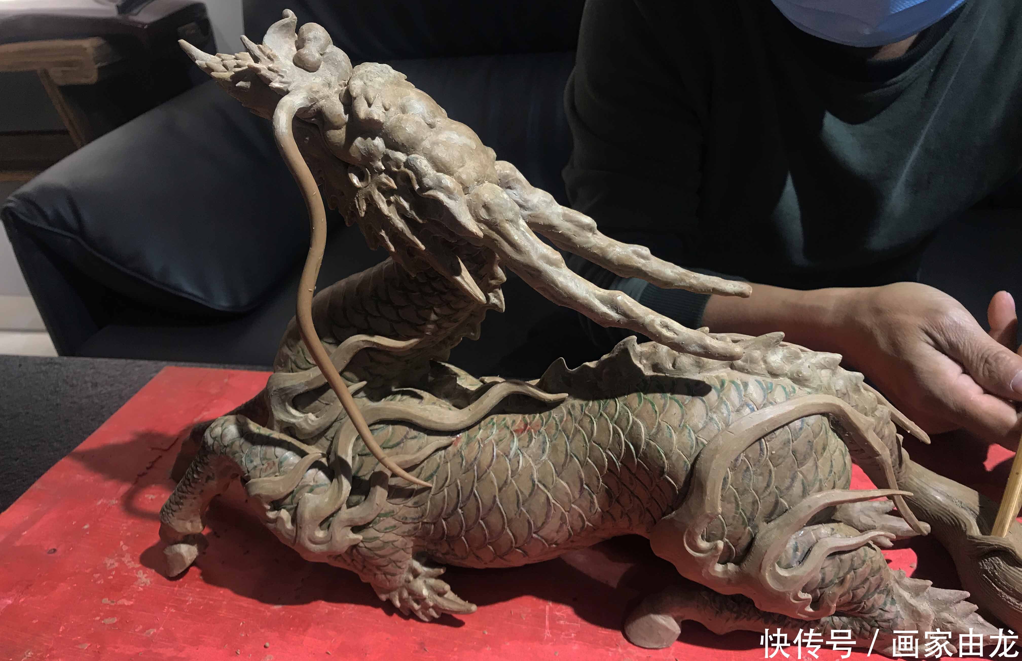 神兽设计|由龙作品|麒麟铜雕之泥稿制作| 设计