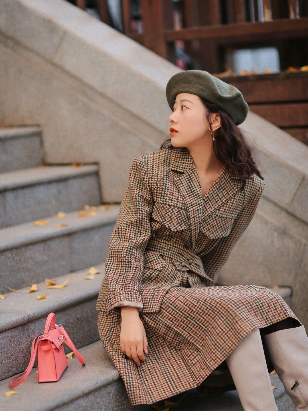 半身裙|没有高颜值、大长腿也别焦虑,试试“毛呢外套”,太适合普通大众