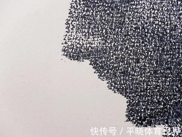 费德里科·皮特雷拉!他画画不用笔,全靠戳,放大后看到细节,让人“哇”出声来