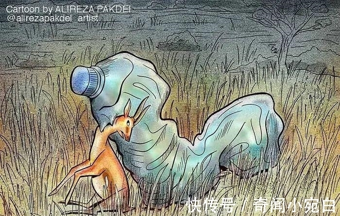 插画作品|17幅描绘人性的插画,赤裸裸的现实,刺痛我们的神经