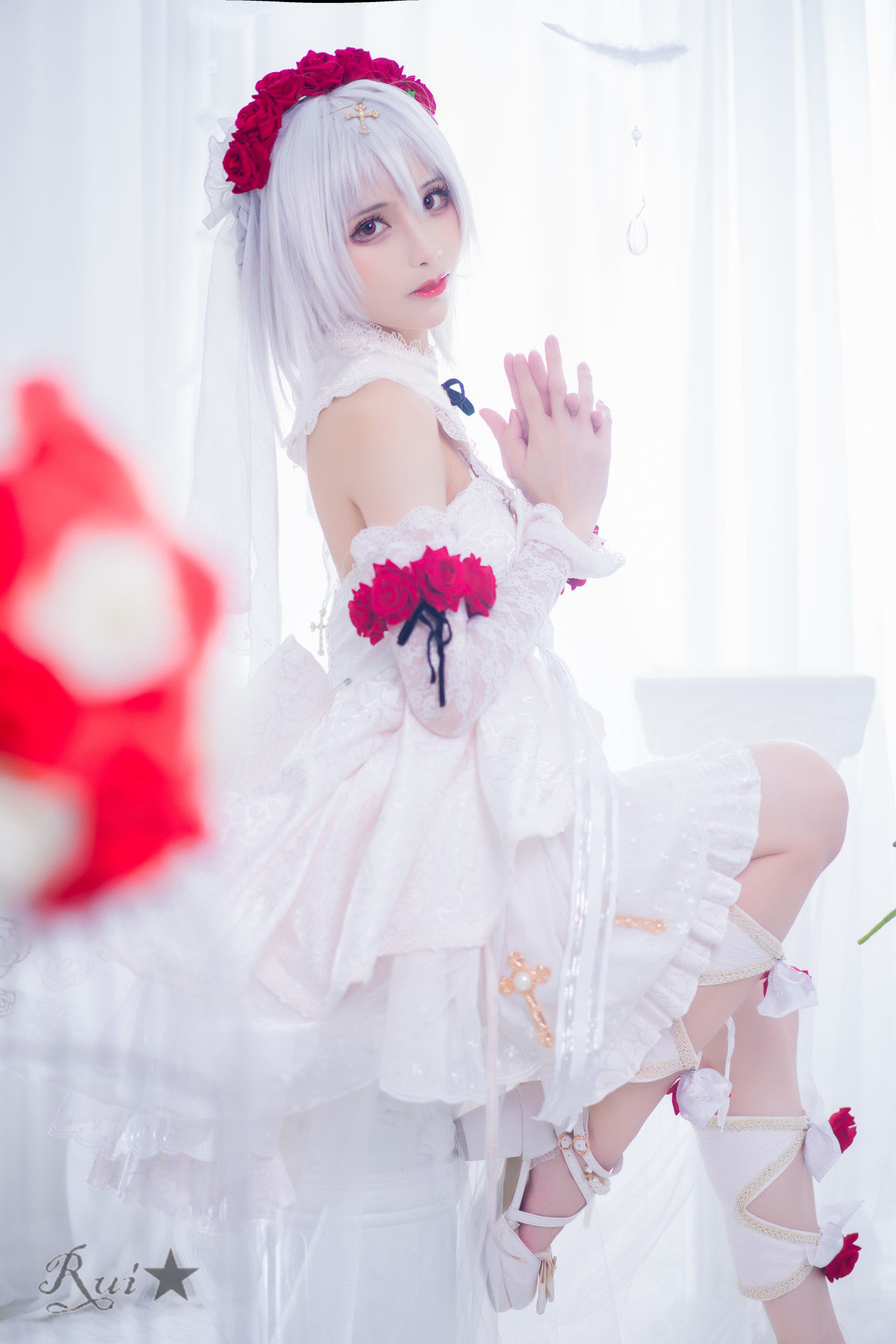 德丽莎|《崩坏三》德丽莎月下初拥cosplay