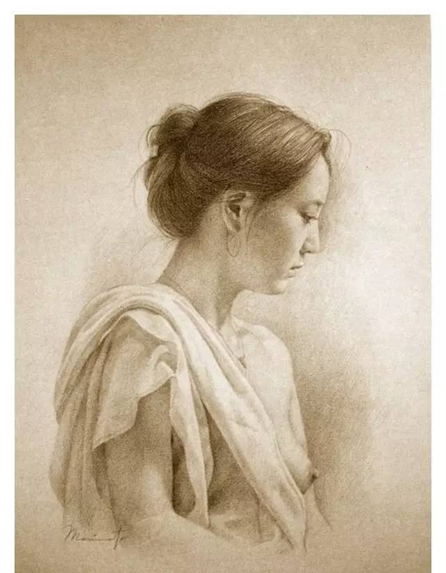 油画!日本著名油画家 森木草介,一辈子只画一个模特经典作品欣赏