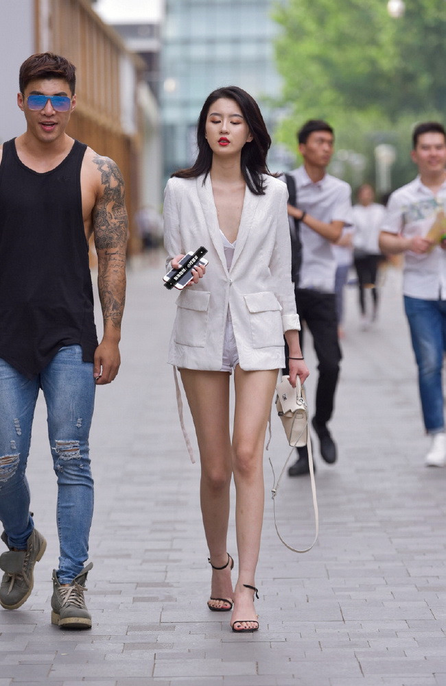 美女随拍, 西装外套可以如此漂亮