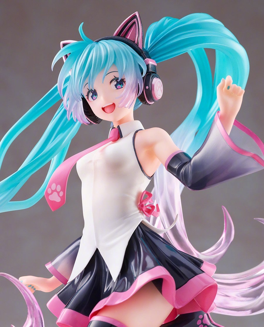 塑料|初音未来新款手办展示,原画清新可爱,发型采用半透明款式