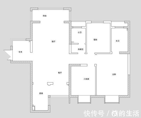 墙面|这对夫妻124㎡新房“穷装”,屋内不吊顶不做造型,也能装出高级感