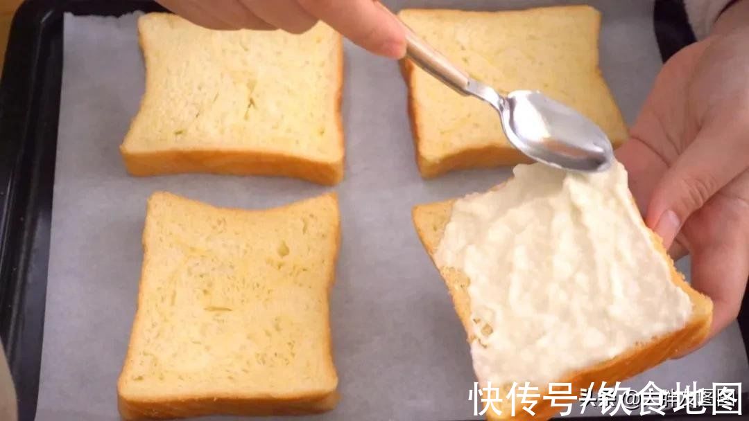 奶酱三明治,学会这个食谱,再也不去买了,用料扎实