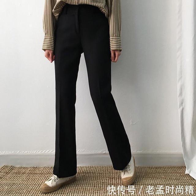 紧身|40岁女人上班穿的裤子别太紧身，久坐不舒服，宽松亲肤才更好