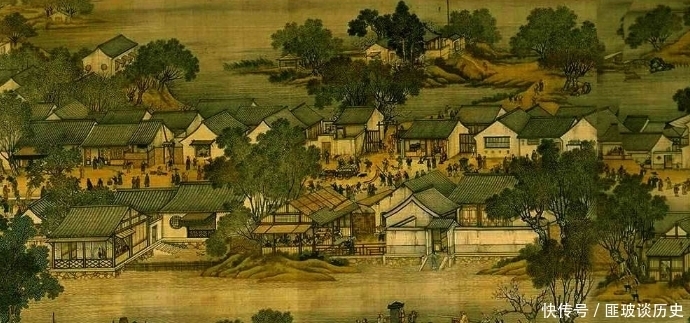 北宋名画清明上河图,放大100倍,树下睡觉的男子,让人尴尬