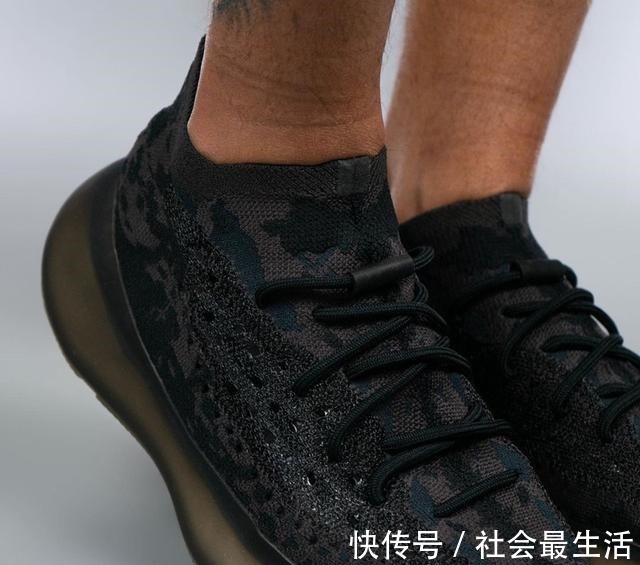 onyx 黑武士配色超能打!全新Yeezy 380上脚图释出!