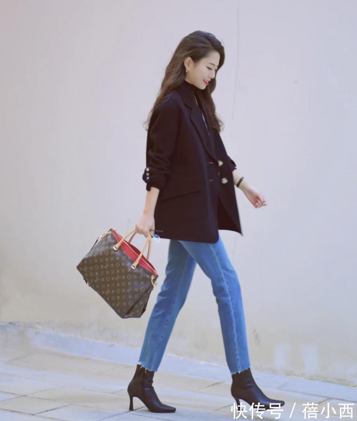 半身裙|OOTD!7款不同的黑色鞋打造一周不重样的造型,冬季穿百搭又减龄