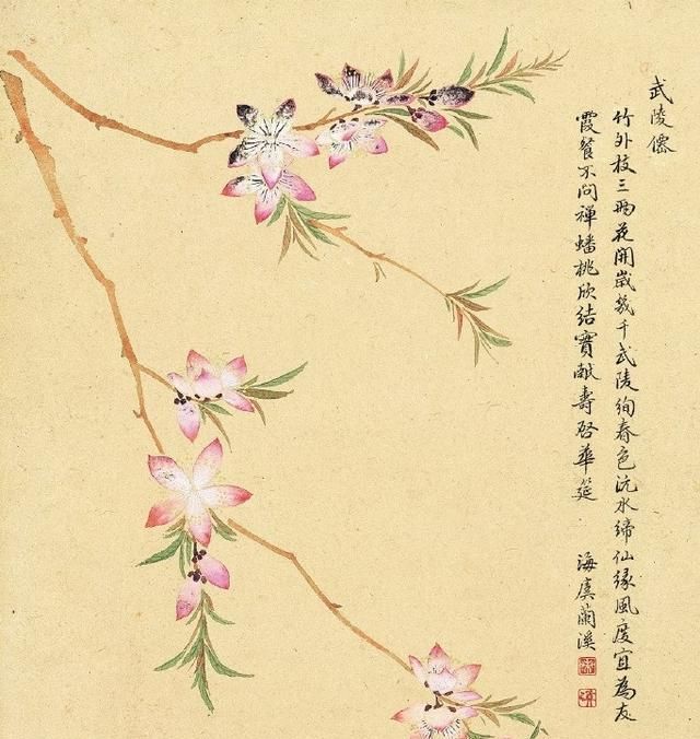 莫奈#清代名家画花卉,每一笔都栩栩如生,给人赏心悦目的感觉