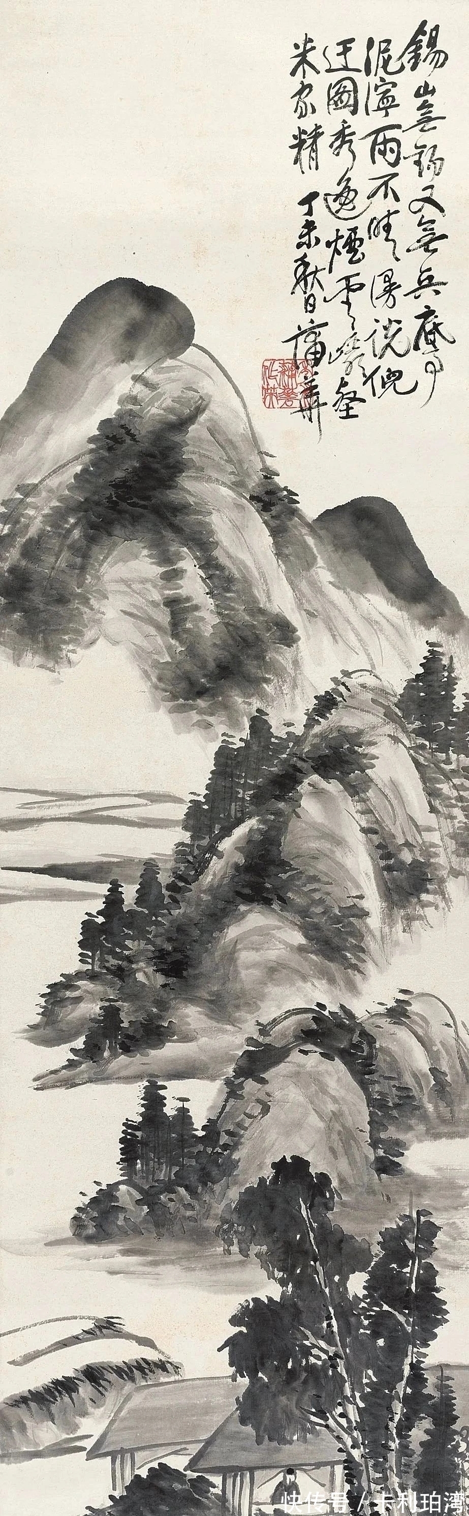 纵横四海#蒲华山水画,笔墨恣意,但收得回,这就是高手!