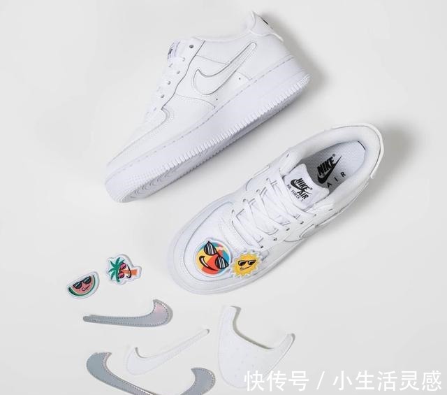 nike 附赠卡通魔术贴！这双Air Force 1也太好玩了！