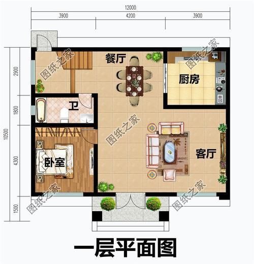 户型图|农村建二层毛坯房多少钱?合理规划好,没有你想象中的那么贵