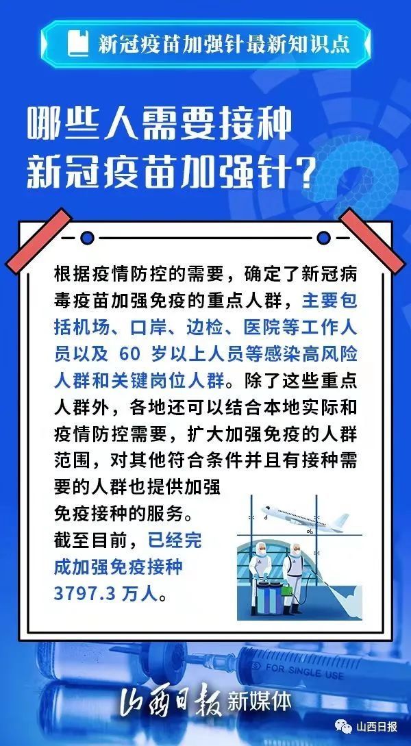 杨成林|海报丨接种新冠疫苗加强针，这6个最新知识点要知道