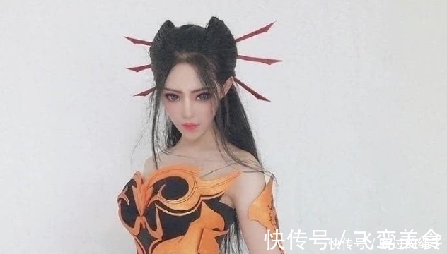 眼神|小姐姐cos焰灵姬太霸气,看到这眼神,真人版主角要凉了
