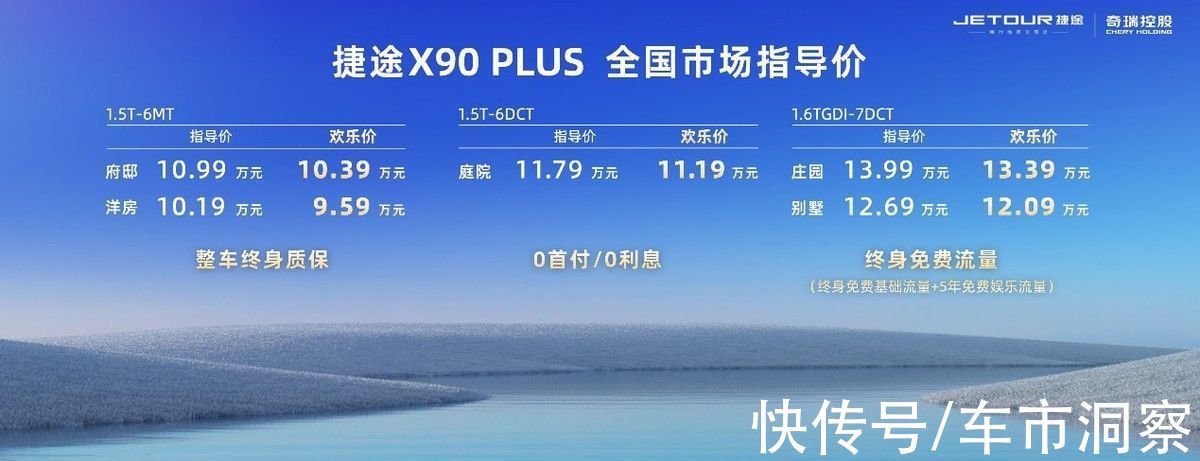 缸内直喷|10.19万起“洋房 府邸 庭院 别墅 庄园”随心选 捷途X90 PLUS欢乐 上市