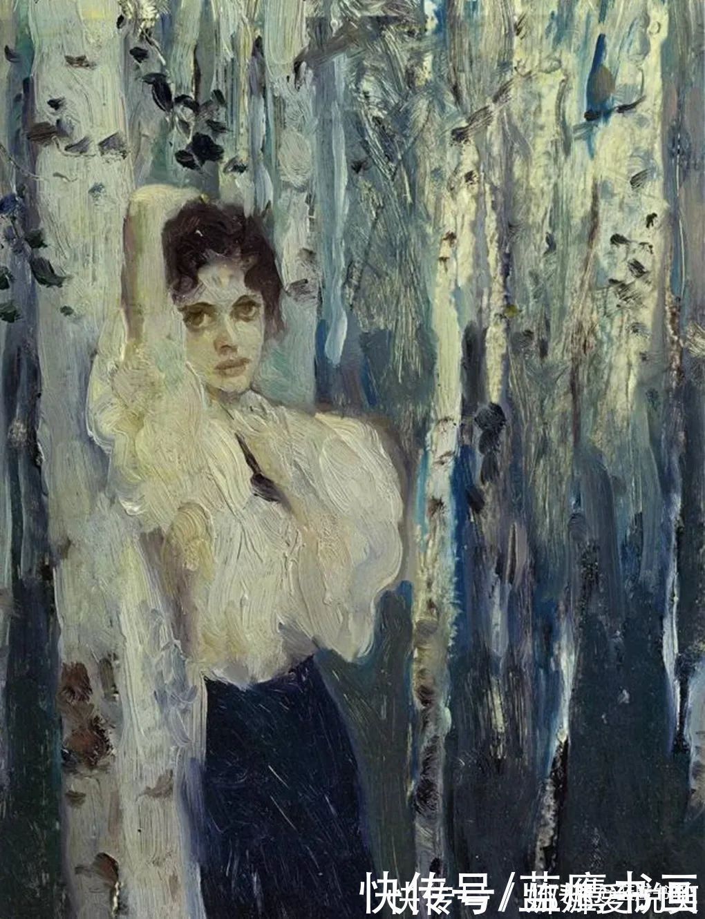 蓝鹰|她以妻子为模特,创作出了唯美的绘画作品,才子佳人却遗憾分手
