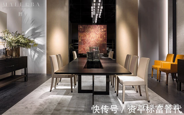 鉴赏|意大利家具设计,富有东方美感的Malerba系列餐桌鉴赏