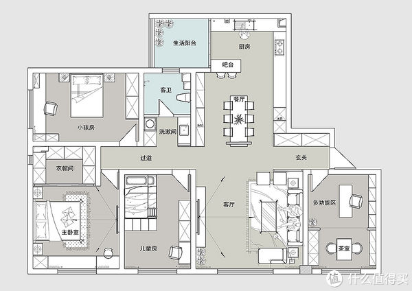 茶室|退休夫妻晒出自己的新房装修，新中式风格，简约有禅意，品味十足