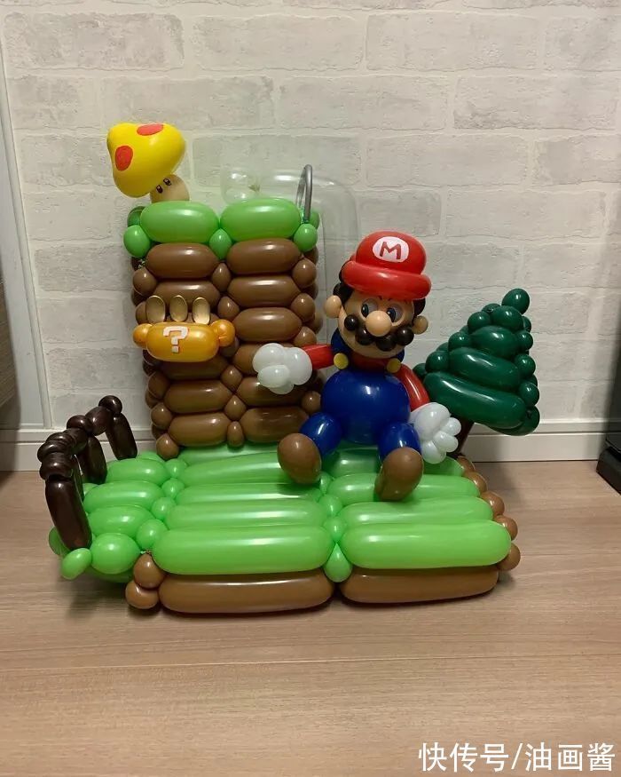 卡通角色|该来的还是来了!童年梦想成真,他用气球扭出经典的卡通角色