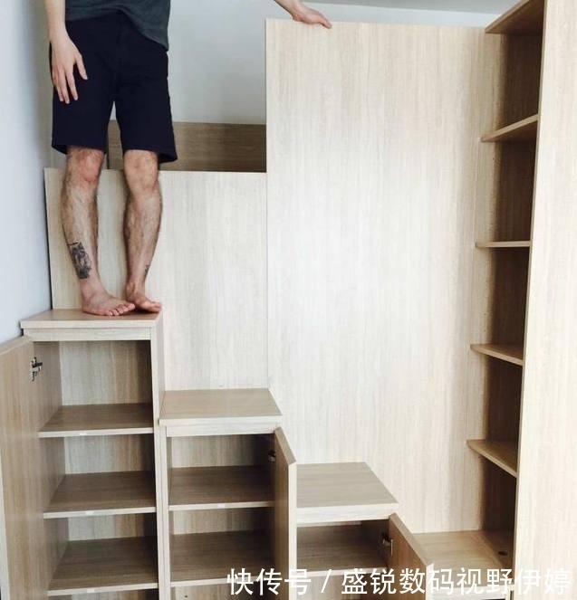 楼梯柜|租房租怕了 买了一套33平小户型 改造之后 老婆对我竖大拇指点赞