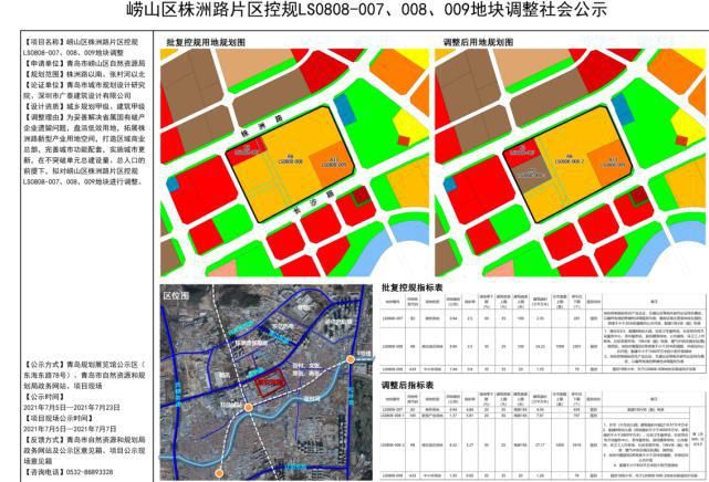 崂山区|学校、农贸市场、商业总部都安排上了！崂山区这三个地块最新规划出炉