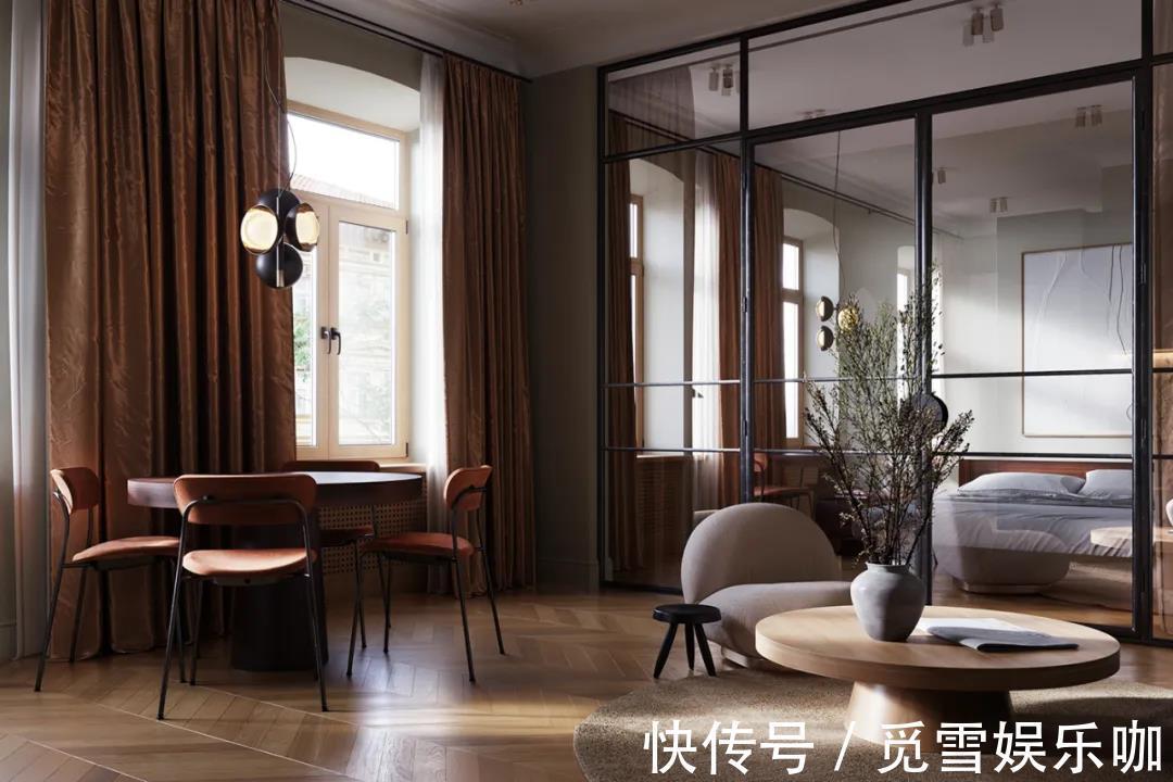 卧室|她买下48㎡小公寓，将墙全拆除，用玻璃做隔断，美翻