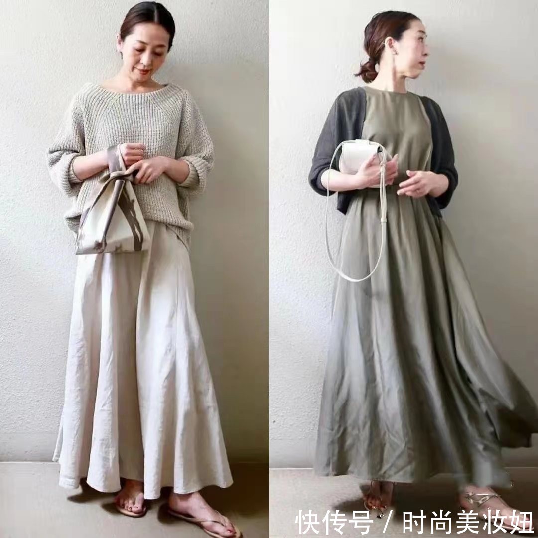 搭配|这才是50岁女人该有的打扮,学博主无龄感穿搭,简约高级又显气质