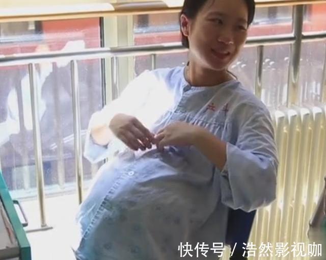 宝妈|90后宝妈怀3胞胎,肚子又大又尖要被“撑破”,医生快提前生吧