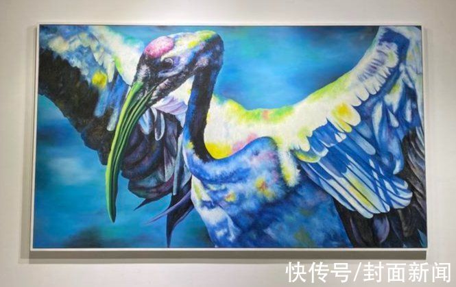 仙鹤&圆满中秋月，仙鹤送吉瑞 曹卫国画展上演“人鹤共舞”