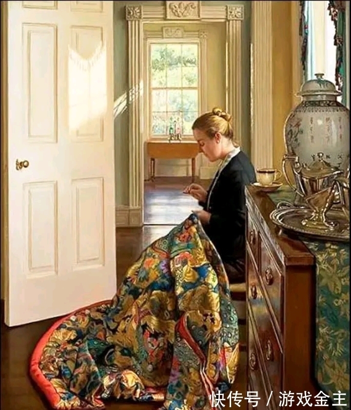 显微镜!威尔逊笔下娇柔性感的睡美人——比照片还逼真超写实油画