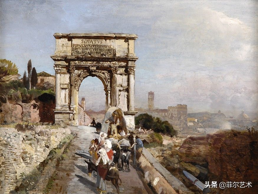 合辑|德国油画大师 Oswald Achenbach 风景油画作品合辑（陆） 欣赏