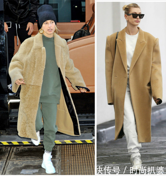 卫衣套装+大衣保暖又流行!可连维密超模上身也臃肿,怎么破?