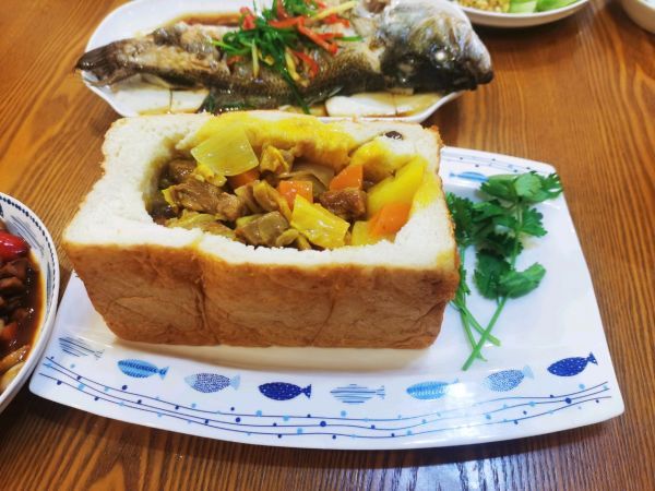 面包盖|泰国咖喱牛肉