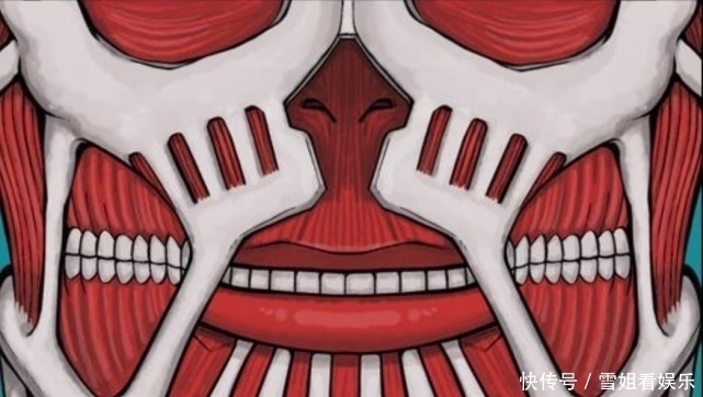 进击的巨人|进击的巨人:智慧巨人的嘴部特写,从进击到始祖,艾伦牙齿和脸型变了