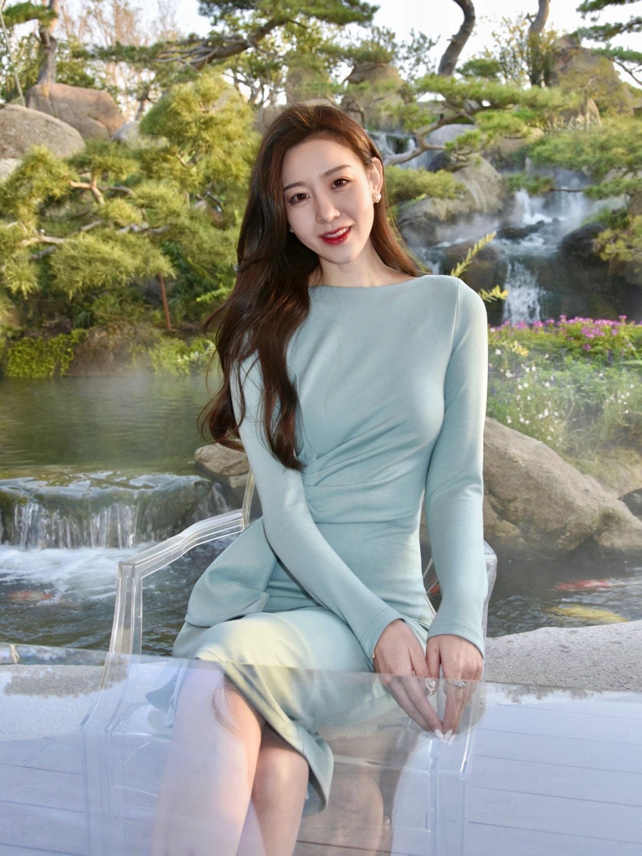 淡雅 职场穿搭丨别致淡雅蓝飘带裙,完美呈现了什么叫做女性该有的优雅