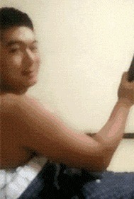 |搞笑GIF：这只小猫咪是来碰瓷的吗？原来是有惊无险，哈哈哈