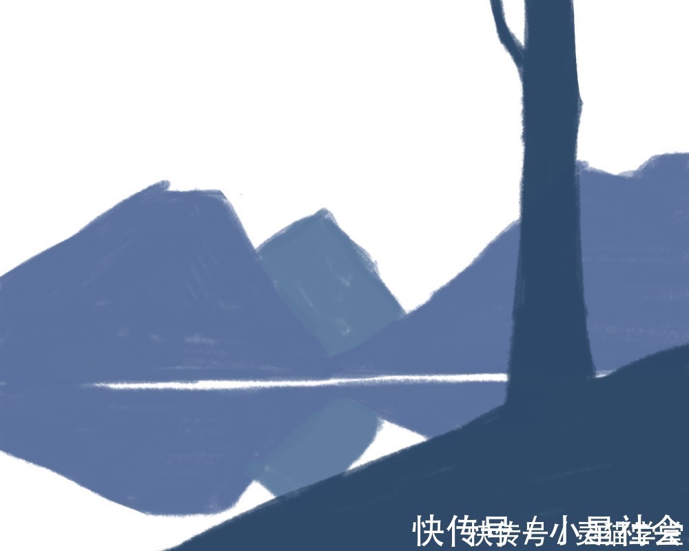 绘画|不用绘画功底,不需要画线条!也能画出好看的风景插画!