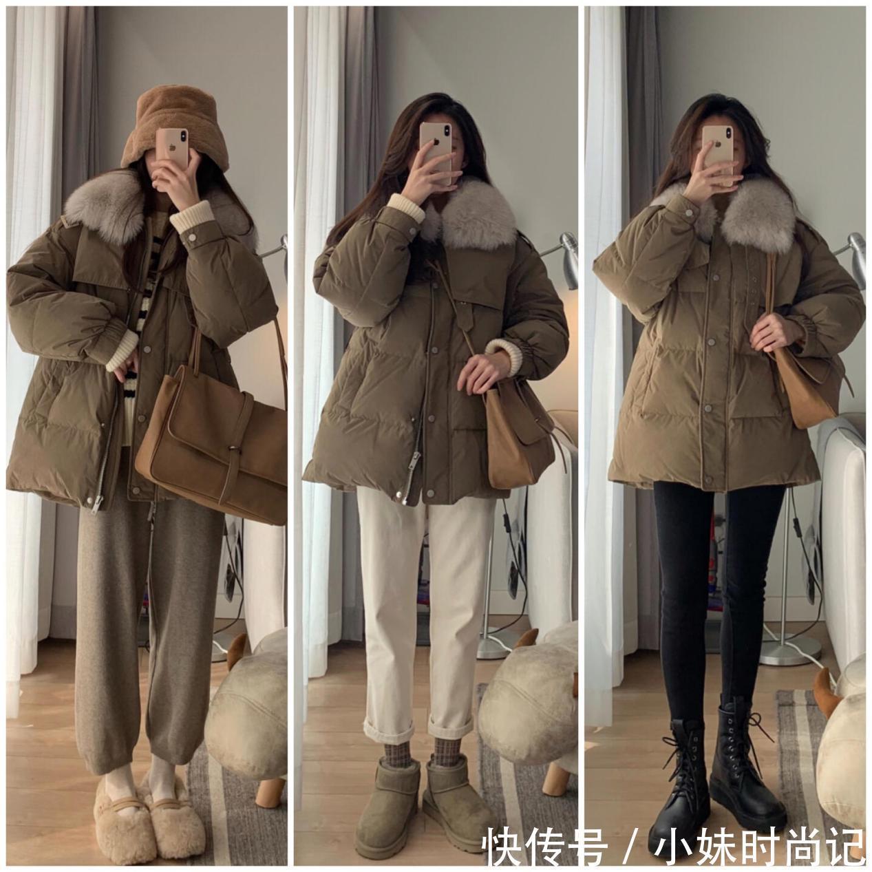 丑萌的棉服如何穿出温柔气质感?建议学她6套穿搭,高级又淑女范