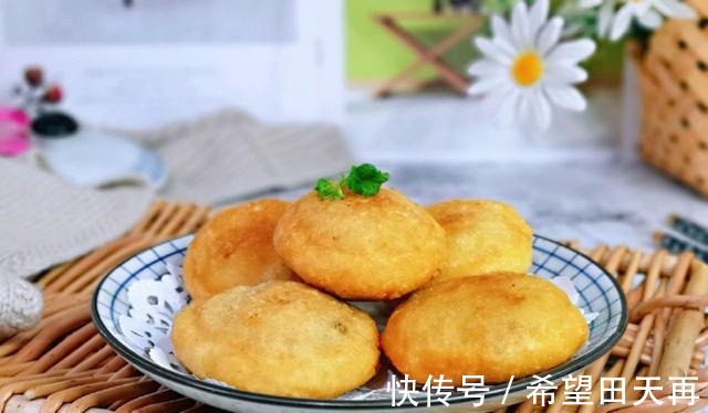 自己在家也能做油炸糕,干净卫生无添加,大人孩子都爱吃!